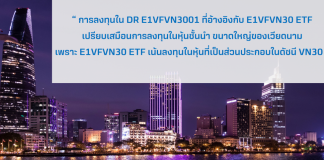 ทำความรู้จักหุ้นในดัชนี VN30 ที่ DR “E1VFVN3001”