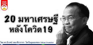 20 มหาเศรษฐีหลังโควิด19