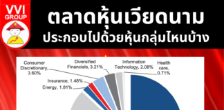 ตลาดหุ้นเวียดนาม ประกอบไปด้วยหุ้นกลุ่มไหนบ้าง Vietnam Market Cap by sector